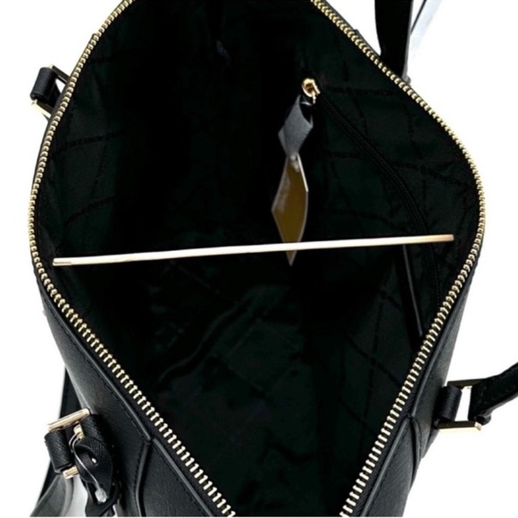 Michael Kors Large Charlotte Tote Bag & Large Continental Wallet Wristlet Black - Picture 9 of 15